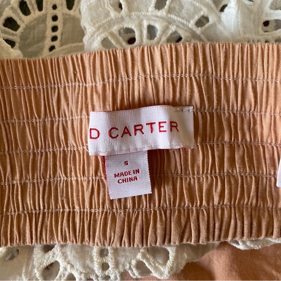 Red Carter Lace Eyelet Top - Picture 4 of 4